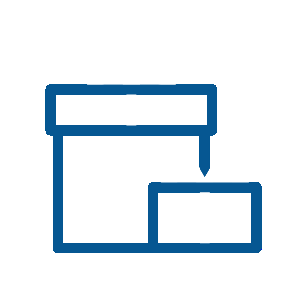 Icono de regalos, plantilla cielo de acuarela